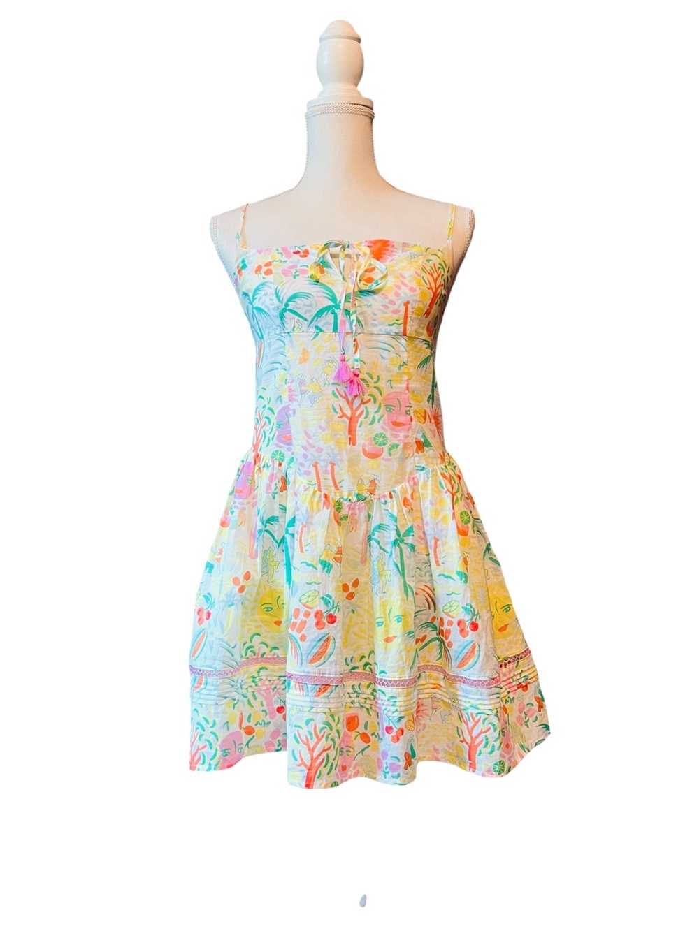 Roller Rabbit X Target Floral Pastel  Mini Sundress - Multicolor Size XS